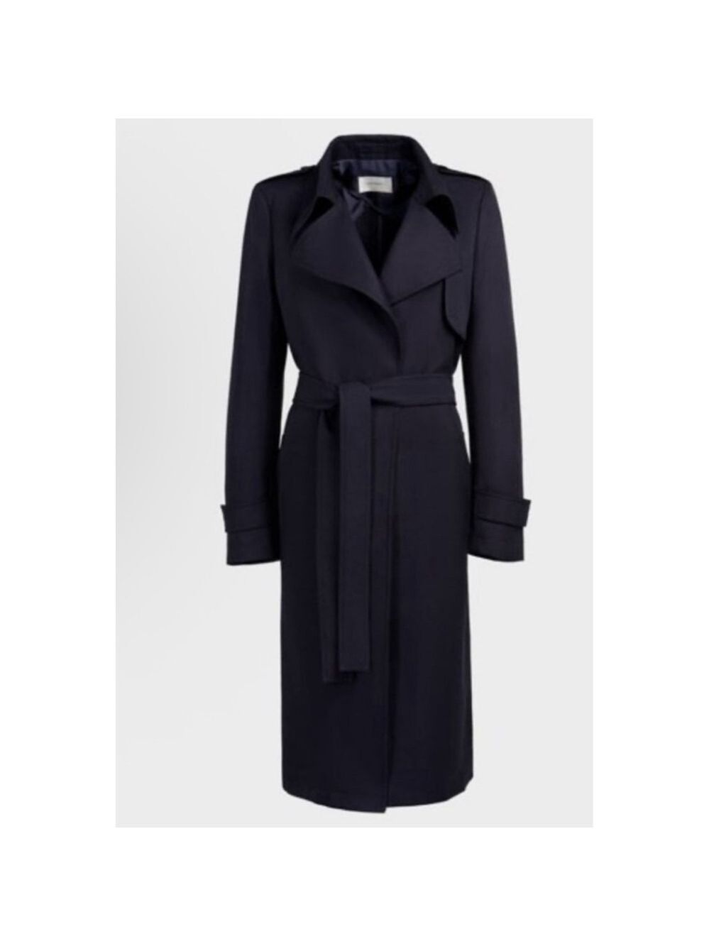 NWT Women's SUISTUDIO Navy Trench Coat Size 2/M